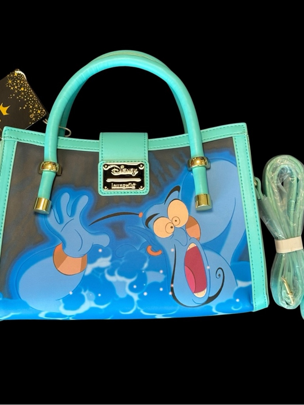 Disney Teal & Blue Genie Satchel Bag by Loungefly